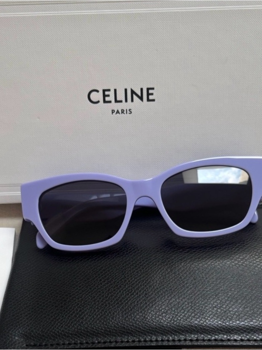Celine Lavender wayfarer Sunglasses
